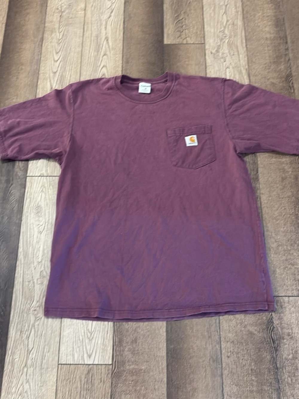 Carhartt Pocket T-Shirt in Plum -Medium